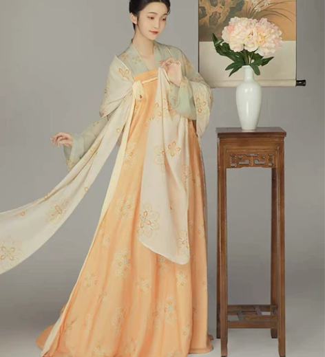 柒邑【忆长安】 汉服女原创唐风齐胸衫裙复原...