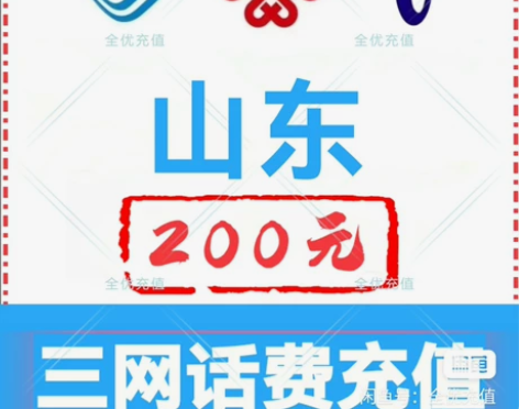山东移动联通电信话费充值手机缴费话费代充到...