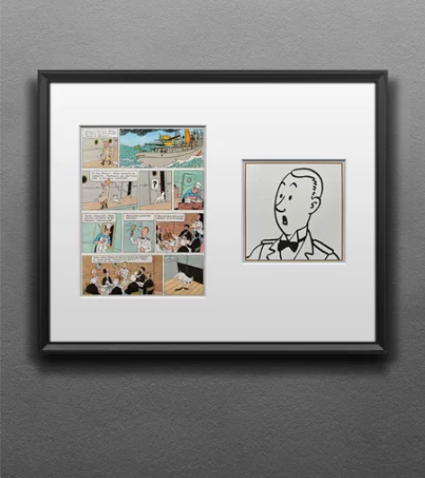 丁丁与配角：侍者 这名侍者出自《流星》故事...