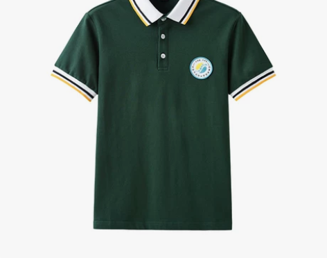 朗高校服诸暨实验小学夏季校服墨绿色POLO...