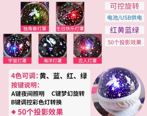 ?星空满天星灯投影，基本全新，26包邮～ ...