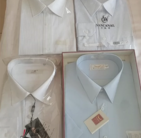 男式衬衣，新的未打开，每件100元，蓝色4...