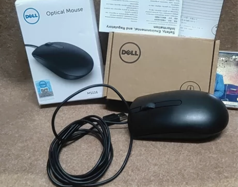 戴尔滑鼠,戴尔光学有线鼠标,MS116t1...