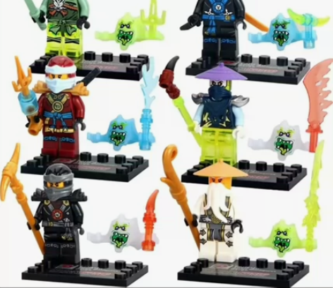 兼容乐高小颗粒人仔，达高D866幻影忍者系...