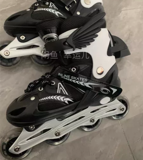 溜冰鞋成人直排轮可刹车男女旱冰轮滑鞋成年全...