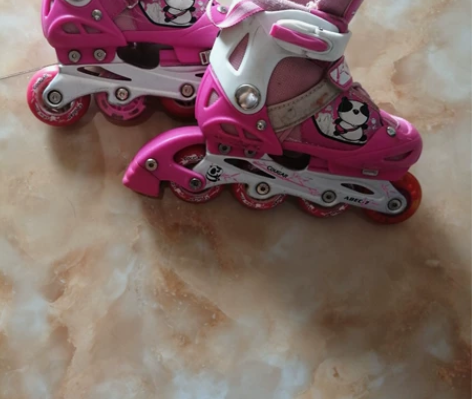 【包邮送护套】美洲狮女童旱冰鞋30-33码...