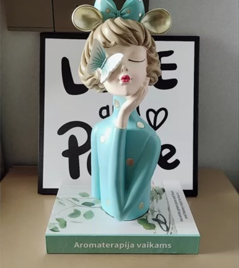 惊艳！老板样板间的北欧摆件家居饰品蝴蝶女孩...