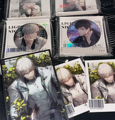 全新未拆现货光与夜之恋大熊猫吧唧 圆形双闪...