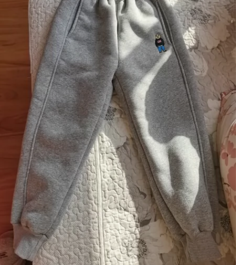 女童加绒加厚冬季一条过冬棉裤  运动裤  ...