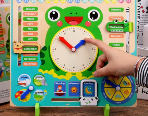 [转卖]多功能木质制闹钟幼儿园早教教具 儿...