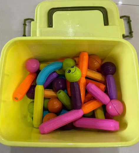 纽奇磁力磁铁玩具2岁到6岁宝宝大颗粒益智拼...