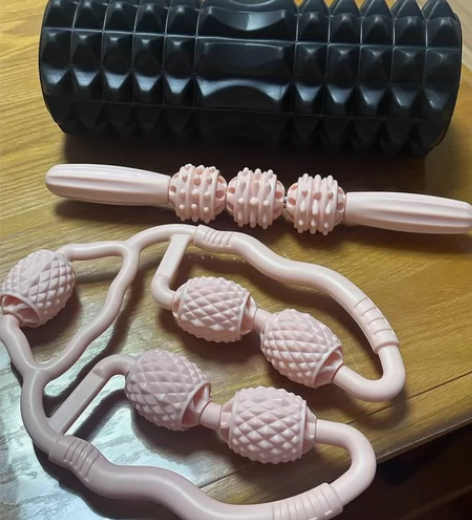 自取 健身瑜伽按摩棒泡沫轴放松肌肉 可单卖...