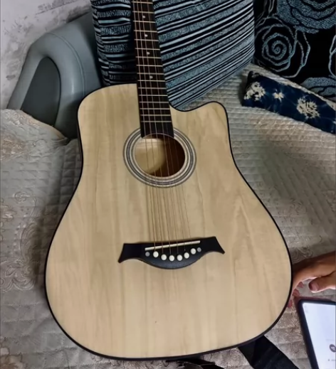 网红初学者40英寸民谣单板木吉他新手练习吉...