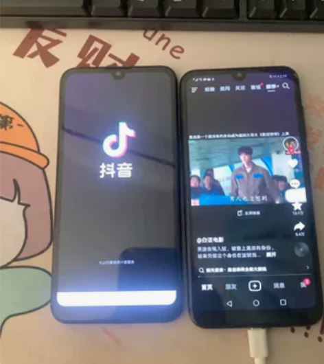 闲置2台华为畅享9手机,黑色,电池待机3到...