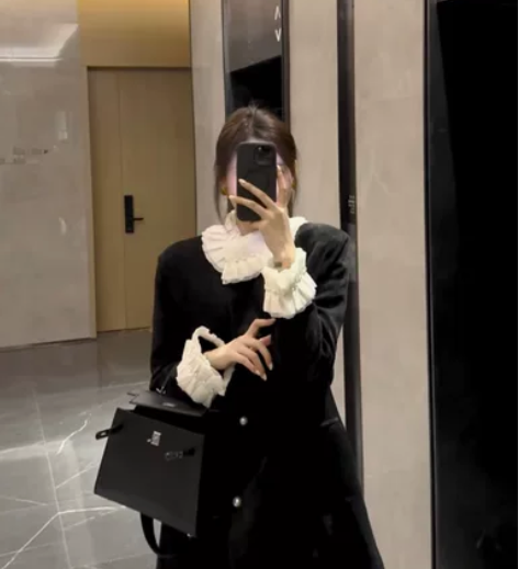 名媛公主风娃娃领外套连衣裙 感兴趣的话点“...