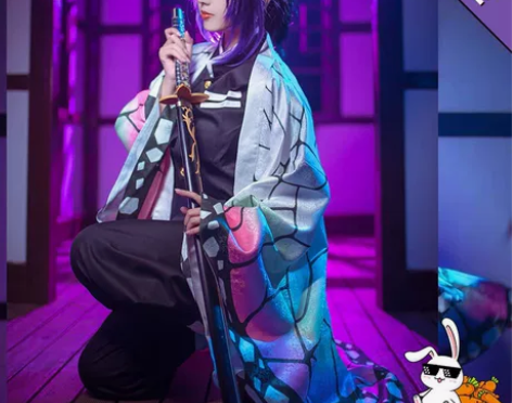 蝴蝶忍cos全套 多肉家织羽加队服整套假发...