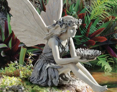 向日葵仙女雕像树脂摆件新款户外庭院花园装饰...