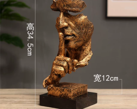 沉默是金摆件 感兴趣的话点“我想要”和我私...