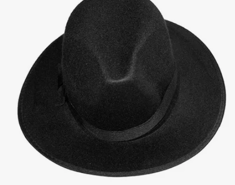 上海滩帽子男许文强黑色礼帽女英伦民国演出复...