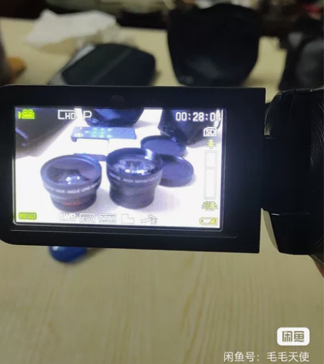 富京便捷式摄影机，三个摄像头，三块原装电池...