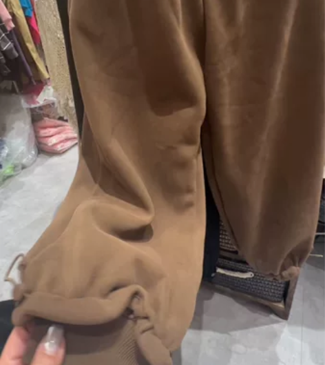 妞布衣坊 一体加绒 两色 黑色160码 咖...