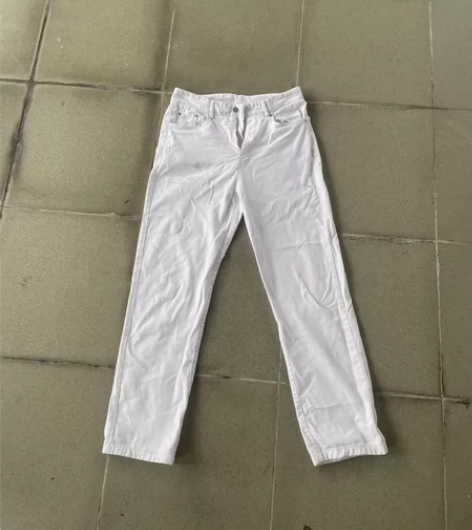 coln白色牛仔裤 有使用痕迹 纯棉材质 ...