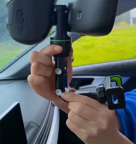 车载手机支架 后视镜支架 全新 黑绿色 汽...