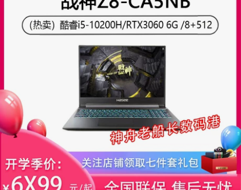 Hasee/神舟 战神笔记本Z8/G8/R...