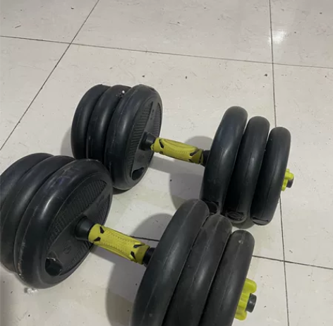 品健哑铃男士健身器材家用杠铃亚铃一对可调节...