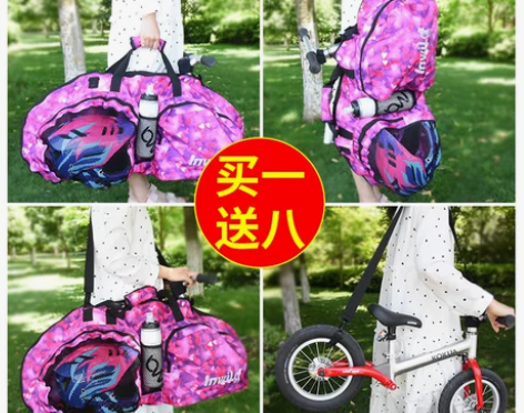 儿童平衡车装车包 滑步车收纳袋12寸可装全...