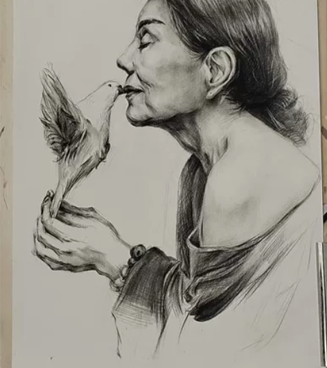 素描头像写生素描头像代画/人物手绘 拍照/...