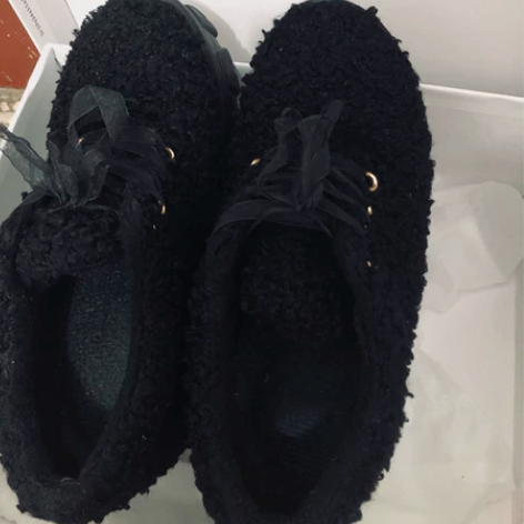 内增高毛毛鞋仙女小美女鞋厚底鞋，36码，8...