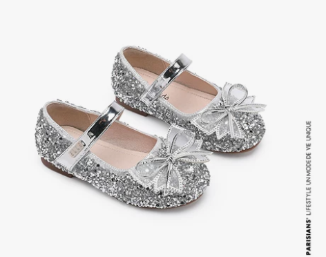 ELLEkids童鞋女童公主鞋春秋小女孩皮...