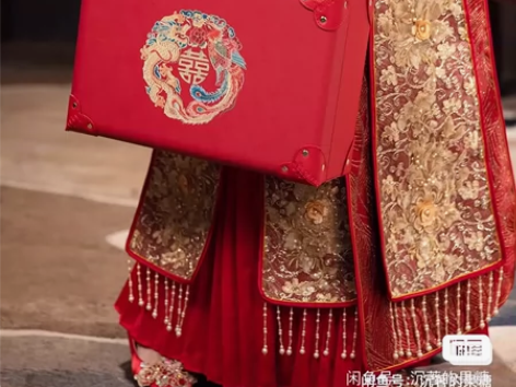高端18寸能装50w的彩礼皮箱，不是普通行...