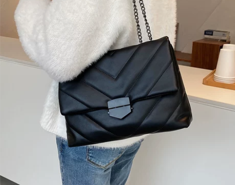 时尚链条包通勤斜挎包包女士百搭ins韩版2...