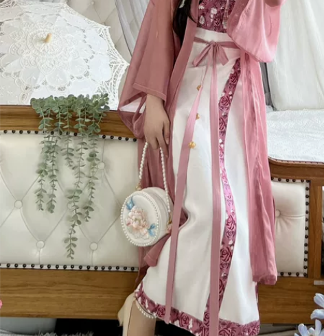 【狂欢价】玉术原创汉服【仲夏玫瑰】旋裙宋制...