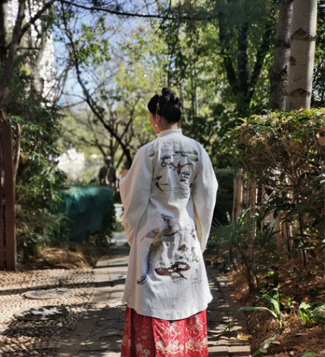 ?幻阙阁原创汉服镜花缘女国风重工绣花诃子裙...