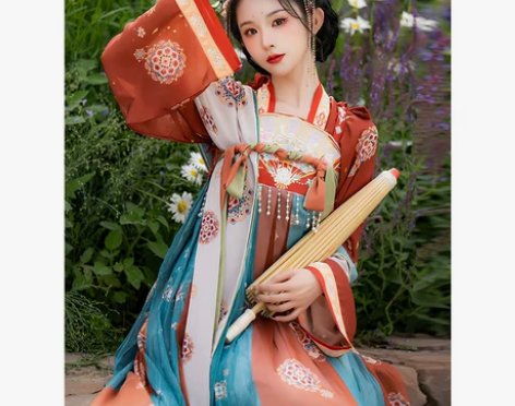 恋霜扇中芳华汉服女装秋季唐制齐胸襦裙202...