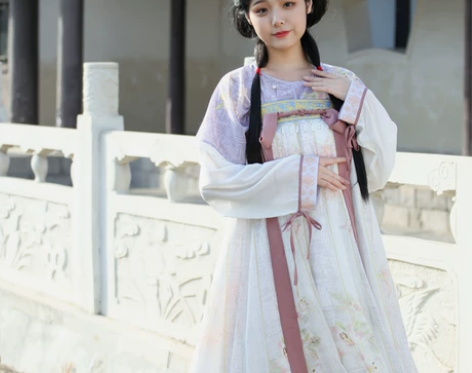 汉服醉时阁原创圆领唐褙子裙五件套日常显瘦 ...