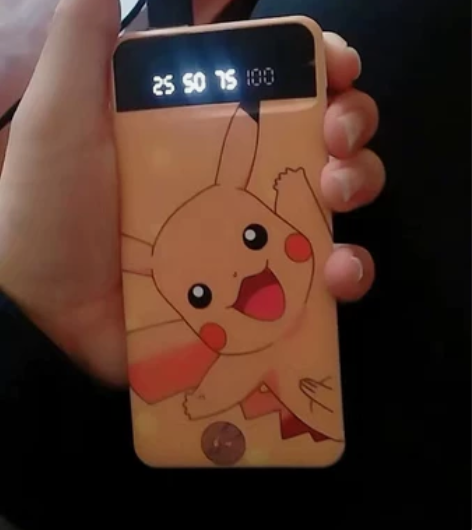 大容量充电宝20000毫安自带线一拖四超薄...