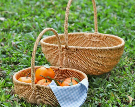 【狂欢价】Kens创意西瓜提篮仿藤编购物篮...