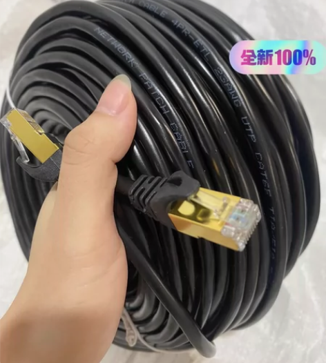 千兆网线带屏蔽水晶头30元50米[火]超六...