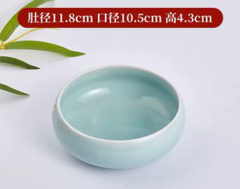 青瓷笔洗 六品堂笔洗茶洗 大中小笔洗缸 文...