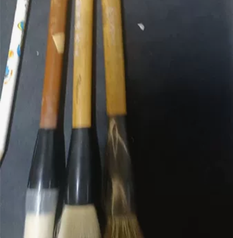 三只老毛笔，山羊优标，牛角斗，单出打包都可...