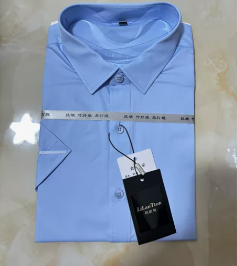 男士短款衬衫一件，2XL。国企发的工作服，...
