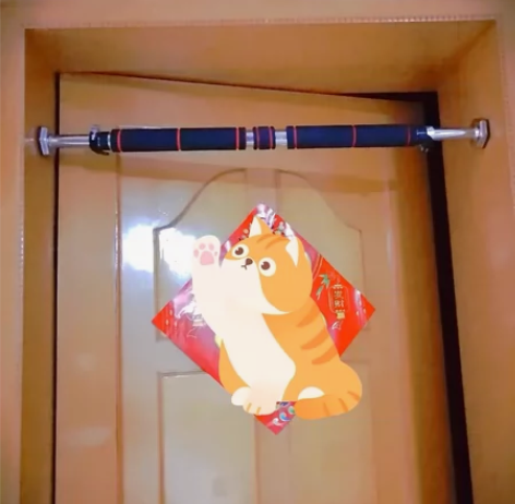 门上单杠家庭引体向上器家用单杆室内墙体免打...