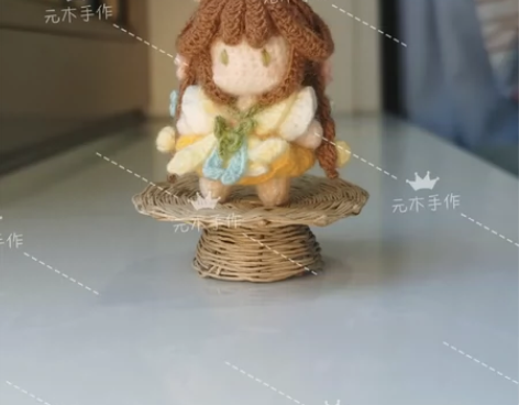 微钩人偶熊孩子8号 蔡文姬 花朝如约 用线...
