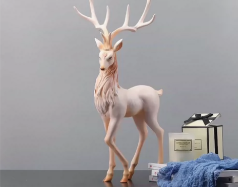 北欧轻奢客厅电视柜桌面摆件创意鹿玄关家居装...