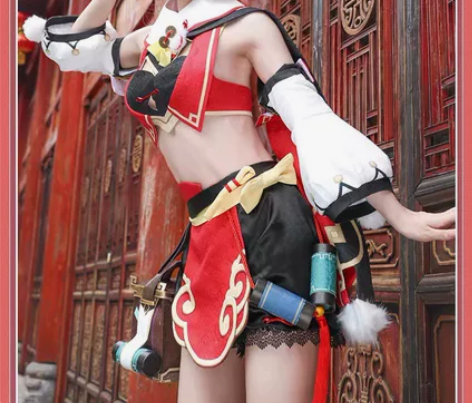 原神烟绯cos(大全套)可刀 娜多家的衣服...