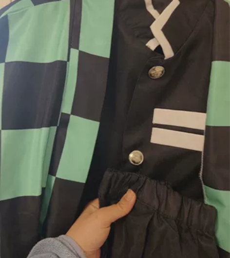 鬼灭之刃cos 灶门炭治郎cos服全套鬼杀...